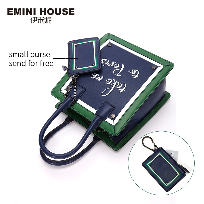 EMINI HOUSE, серия Париж, сумка-тоут, разделенная кожа, сумки через плечо для женщин, сумки через плечо, роскошные сумки, женские сумки, дизайнерские