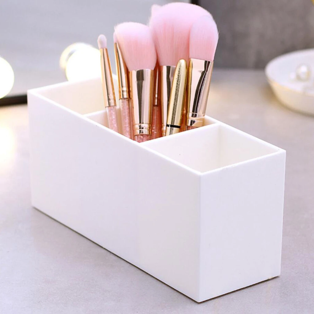 

3 Slot Acrylic Cosmetics Brushes Storage Brushes Lipstick Makeup case holder