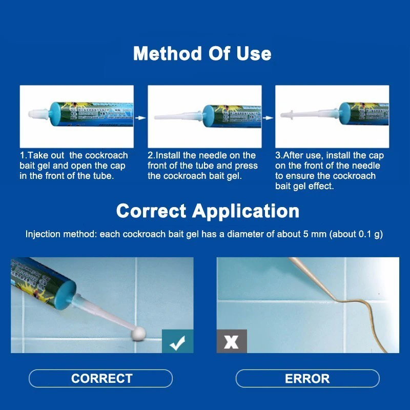 1 шт. мощная гелевая приманка для борьбы с вредителями и тараканами Защита