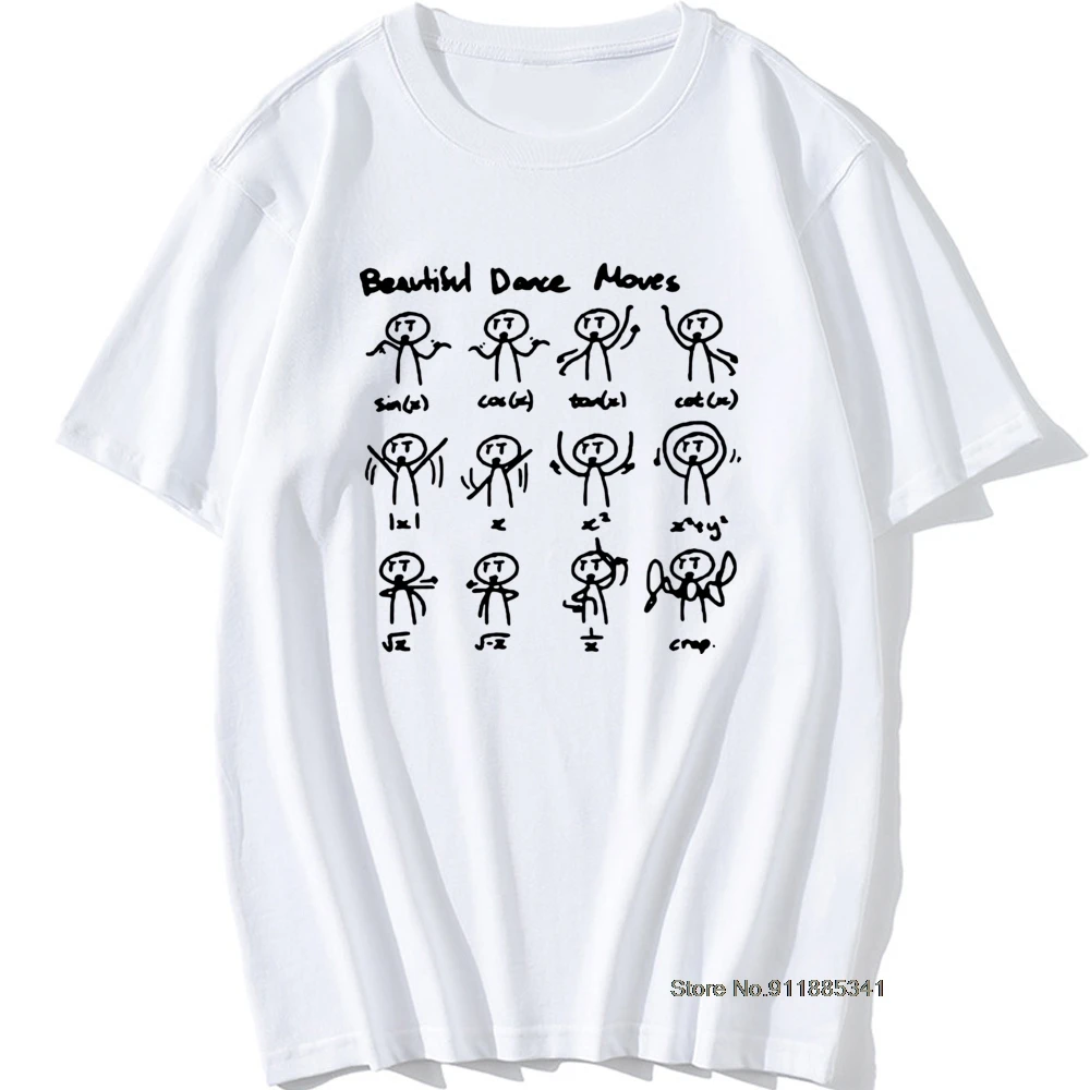 Крутые топы футболки с круглым вырезом математика красивые танцевальные