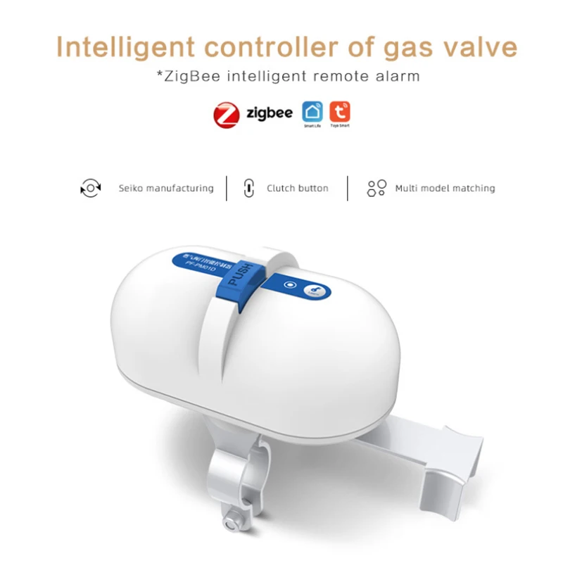 

Tuya Smart Valve Swith ZigBee Smart Water/Gas Valve Automation Controller Voice Remote Control Works With Alexa Google Home