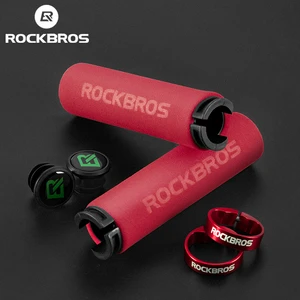 Rockbros bicycle handle MTB silicone sponge handle anti slip shock absorption super light bicycle handle riding supplies