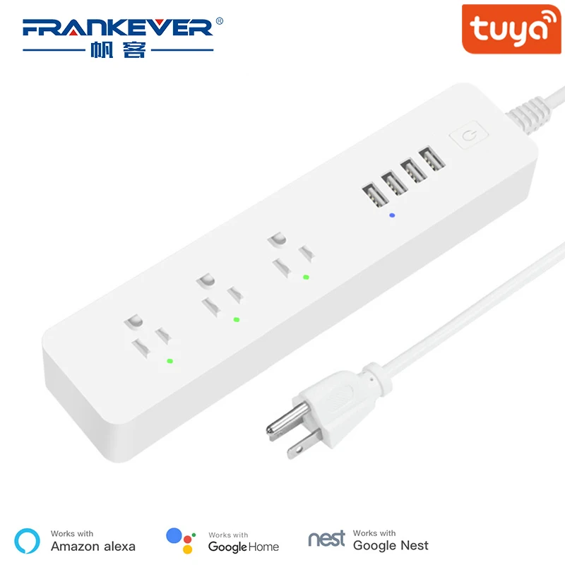 FrankEver интеллектуальная беспроводная (Wi Fi) Мощность полосы 15A Стабилизатор
