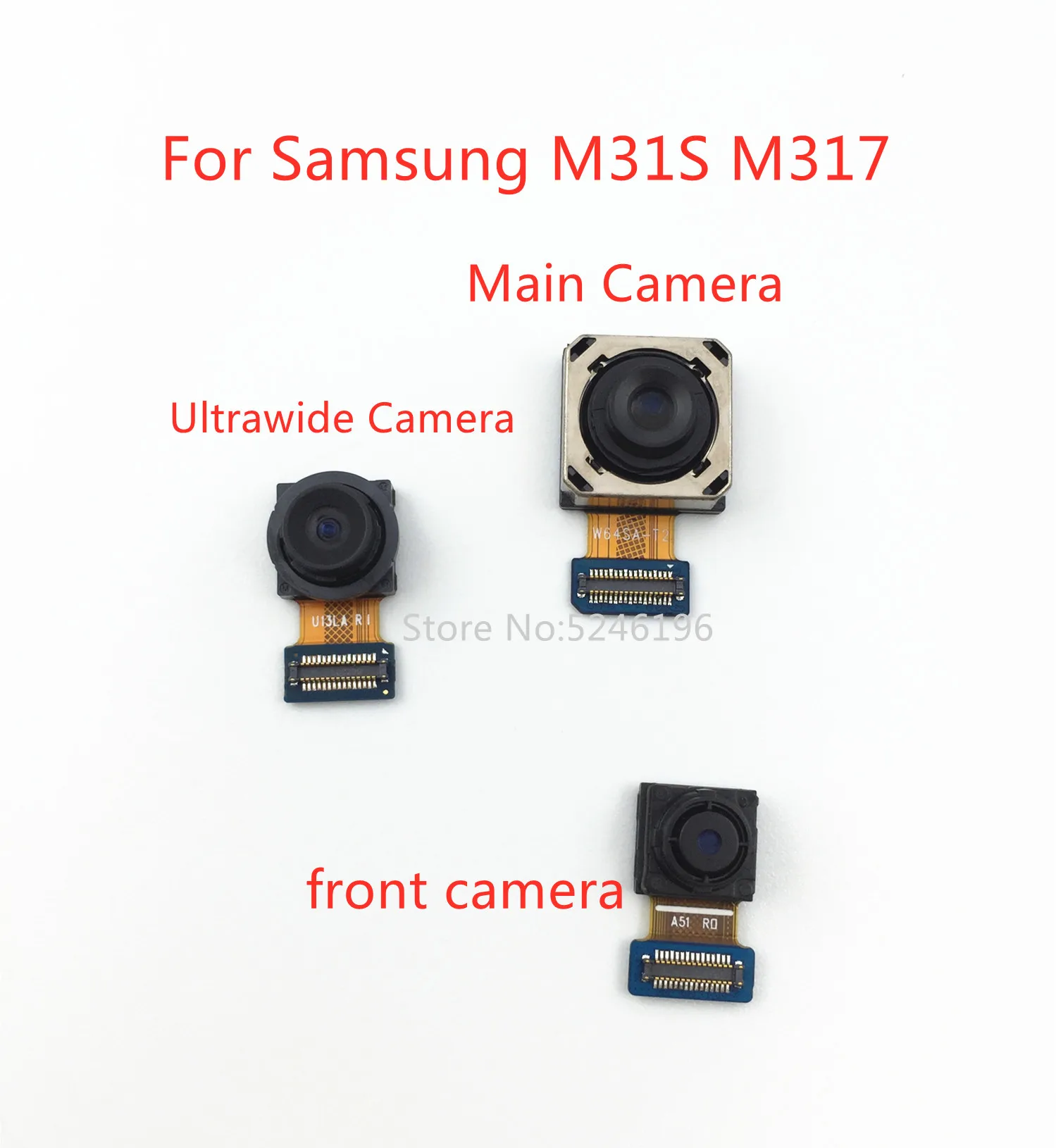 1 шт. задняя большая Основная камера Фронтальная камера Модуль гибкий кабель для Samsung Galaxy M31S M317 M317F оригинальная Запасная часть