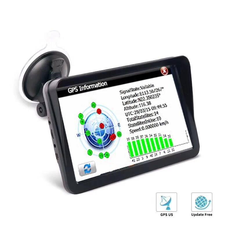 GPS navigation 9 inch car travel navigator 256MB capacitive screen satellite FM latest European map navigatorGPS | Автомобили и