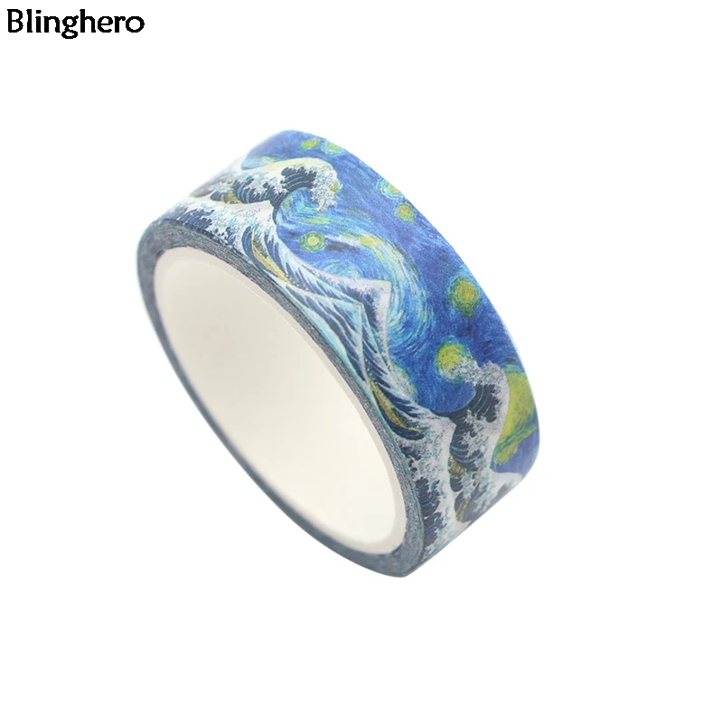 Blinghero Kanagawa Wave 15 мм X 5 м Прохладный Васи кран рукоделие изоляционная лента клейкие