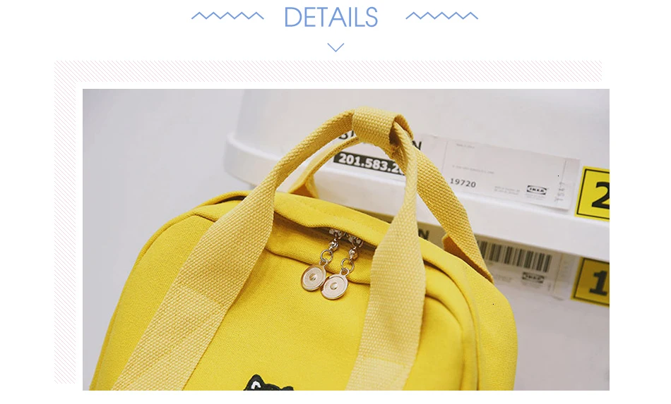 TTOU, японский и корейский стиль, Harajuku, милый, вышивка, кошка, корона, холст, рюкзак, прекрасный, консервативный стиль, ранец, школьная сумка для девочек