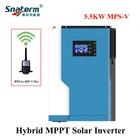 Гибридный солнечный инвертор 5500 Вт кВт Солнечный Grid-Tie Инвертор 48V100A MPPT, гибридный сетчатый инвертор, немодулированный синусоидальный инвертор