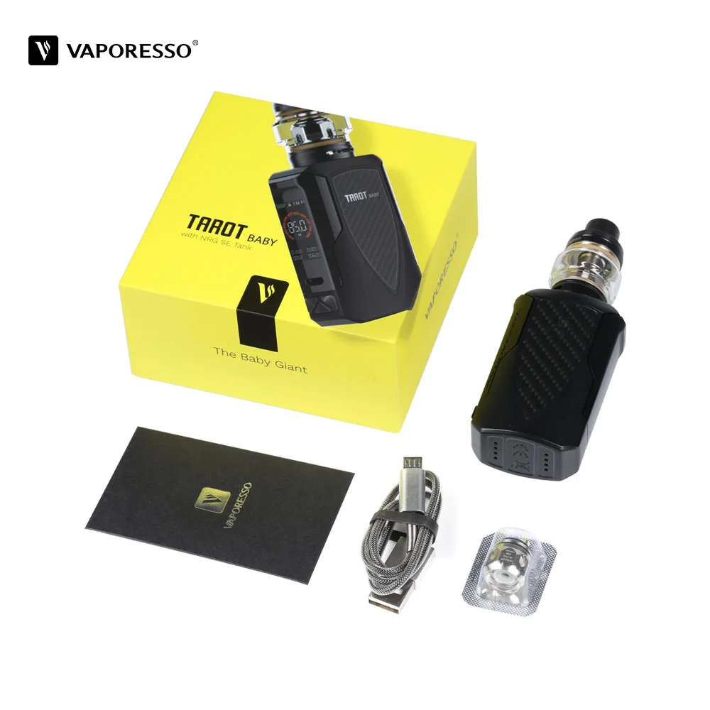 Vaporesso Таро Детский комплект Vape с 2500 мАч мод 4,5 мл NRG SE бак 0,002 s скорость обжига вкус электронных сигарет