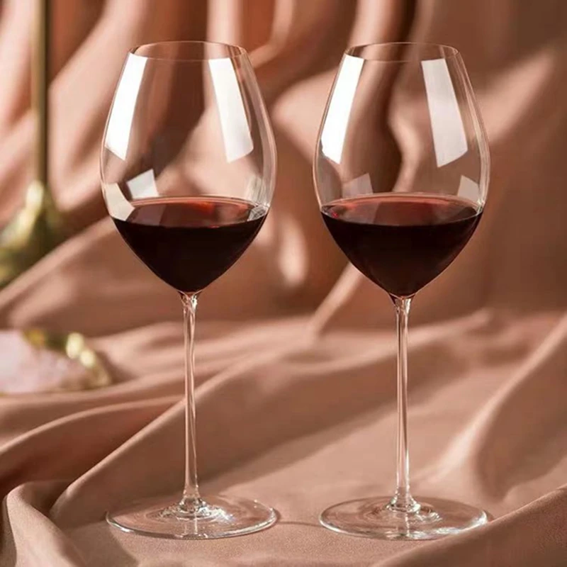 

2PCS/Pure Handmade Wine Glass Family Gift High-end Professional Crystal Wine Glass Gift Box Set Single