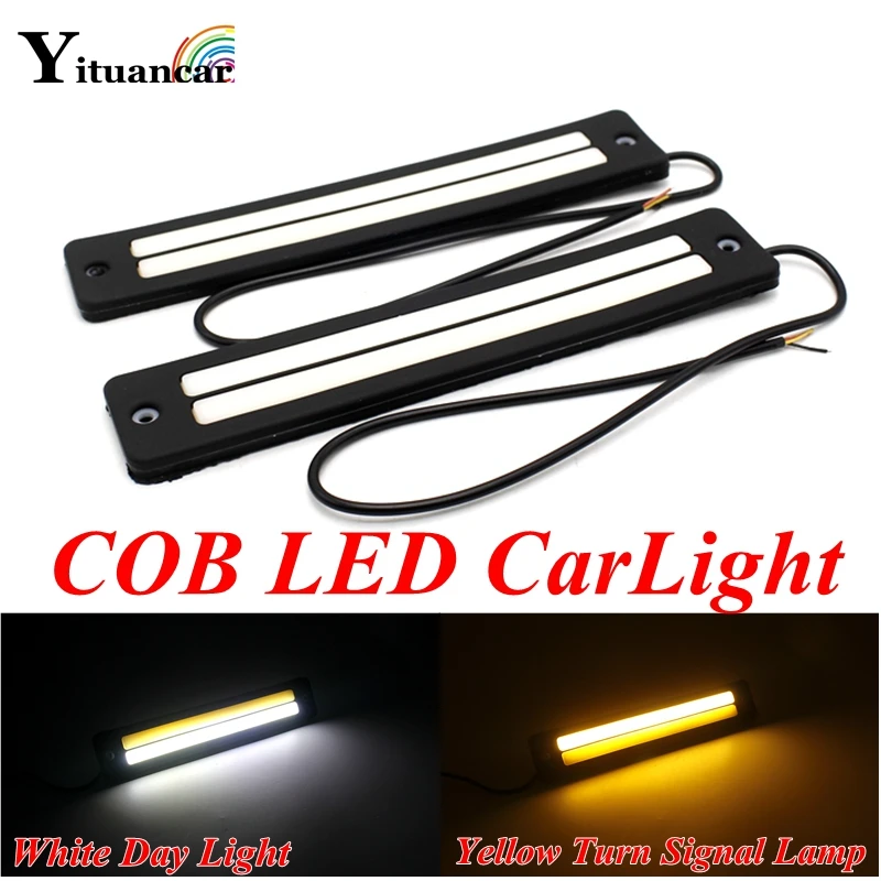 

Дневные ходовые огни, водонепроницаемые, гибкие, желтые, 2 шт.