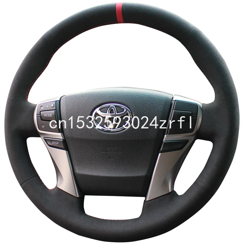 

For Toyota Camry RAV4 Levin Wildlander YARiS L DIY Car Steering Wheel Covers Top Leather