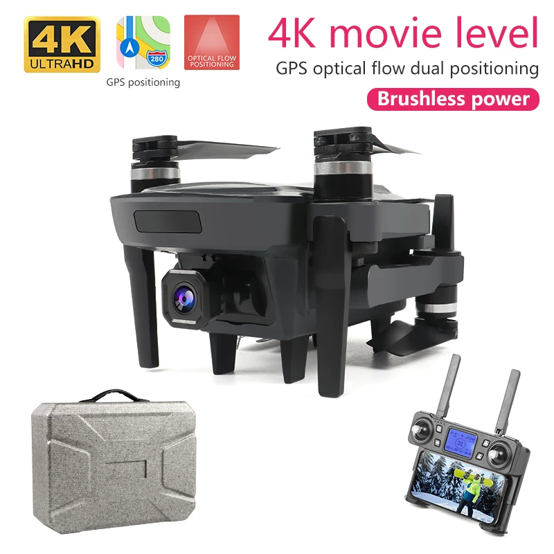 Новый Дрон K20 с бесщеточным Мотором профессиональный складной Квадрокоптер