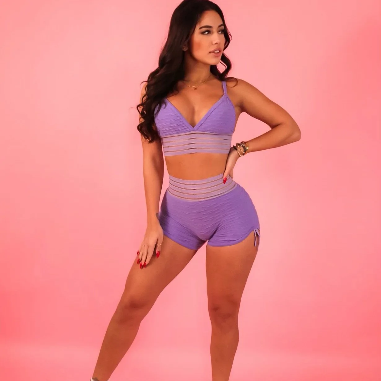 

Jacquette Yoga Fitness Sling Shorts Set Fitness Clothing Sports Running Set Womens Shorts Summer Sexy Shorts for Women