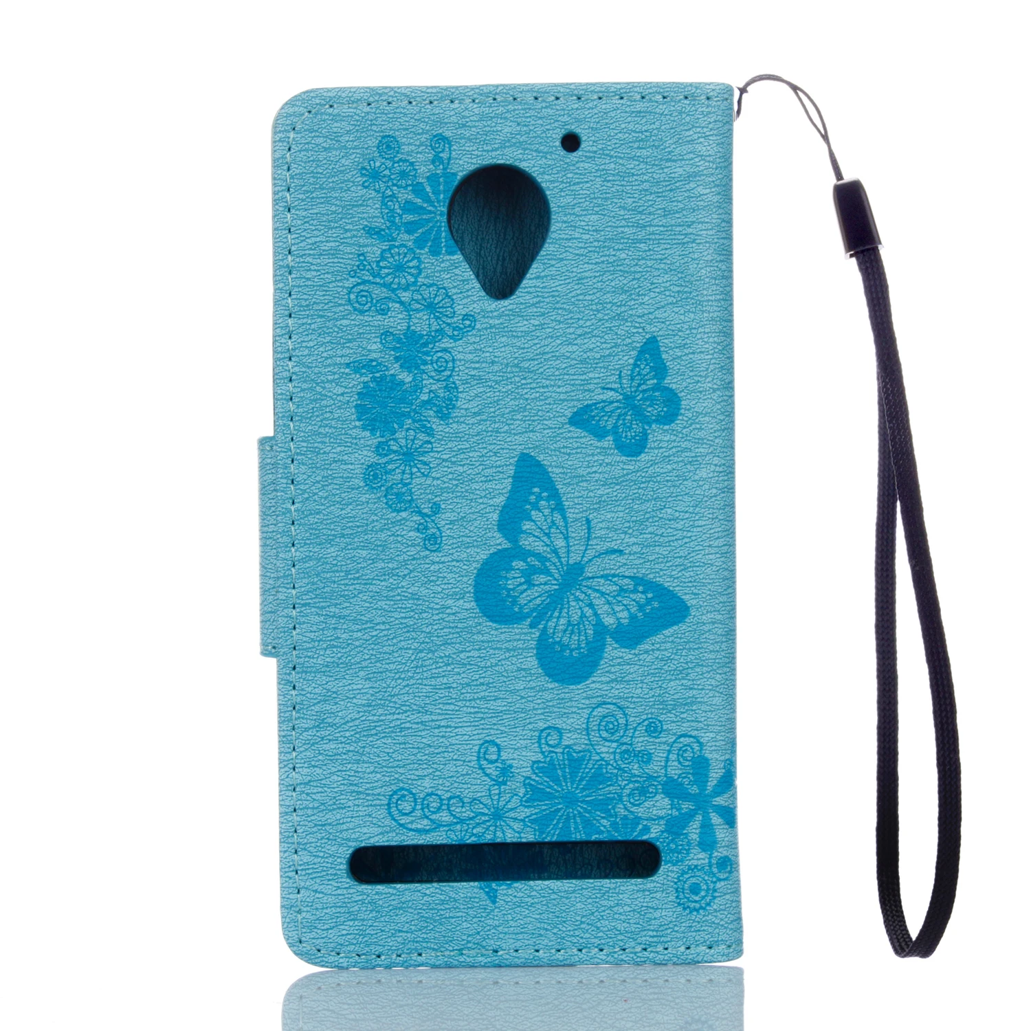 Filp Case for Lenovo Vibe C2 C 2 K10a40 K10 a40 VibeC2 Phone Leather Cover K10a 40 Butterfly Bags | Мобильные телефоны и