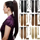 Конский хвост накладные Длинные Прямые Синтетические Искусственные волосы конский хвост накладные волосы зажим на шиньон термостойкие для женщин
