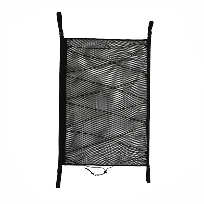 

Portable Car Roof Ceiling Cargo Net Pocket Interior Cargo Net Bag Mesh Car Trunk Sundries Storage Bag Pouch for Van SUV 90*65cm