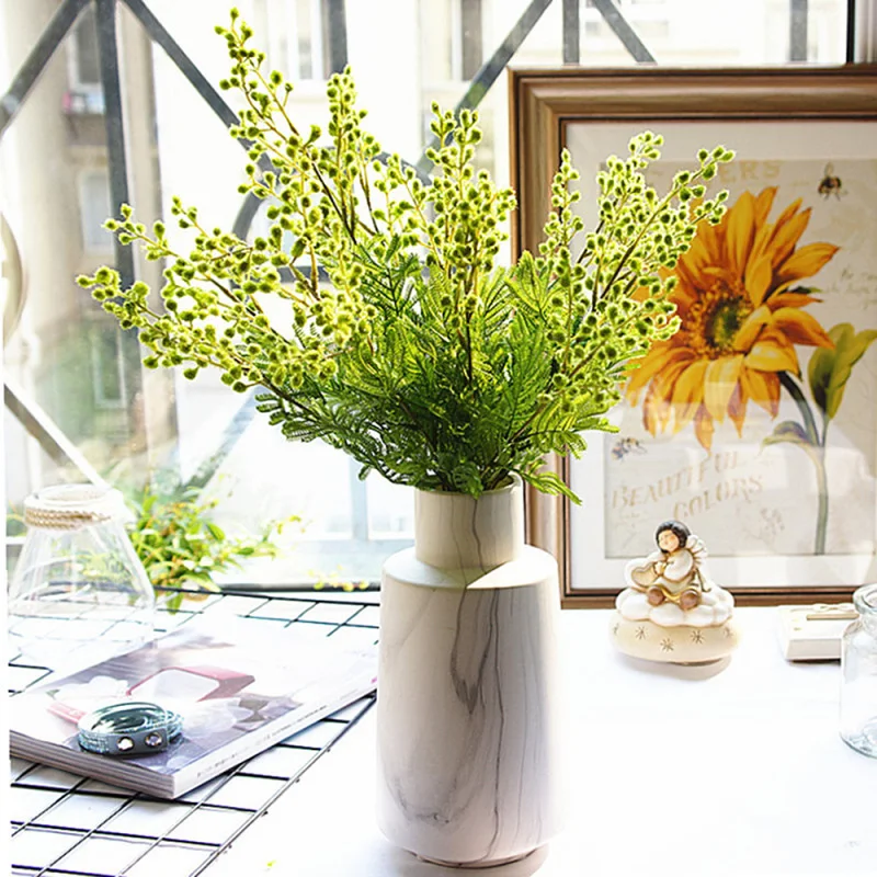 1 шт. имитация растений ветка акации Цветочная композиция материал для