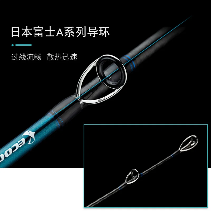 ECOODA CAPRICORN полный Fuji запчасти Профессиональный быстрый джигинг стержень EHK JR лодка стержень 1,68 м/1,72 м литье/спиннинг