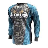 2022 moto mtb motocross jersey downhill enduro mx cycling mountain bike paintball maillot ciclismo hombre quick drying jersey