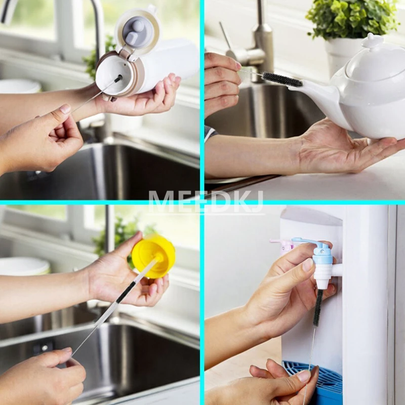 Набор нейлоновых щеток для чистки трубок набор из 10 соломинок стекол клавиатур