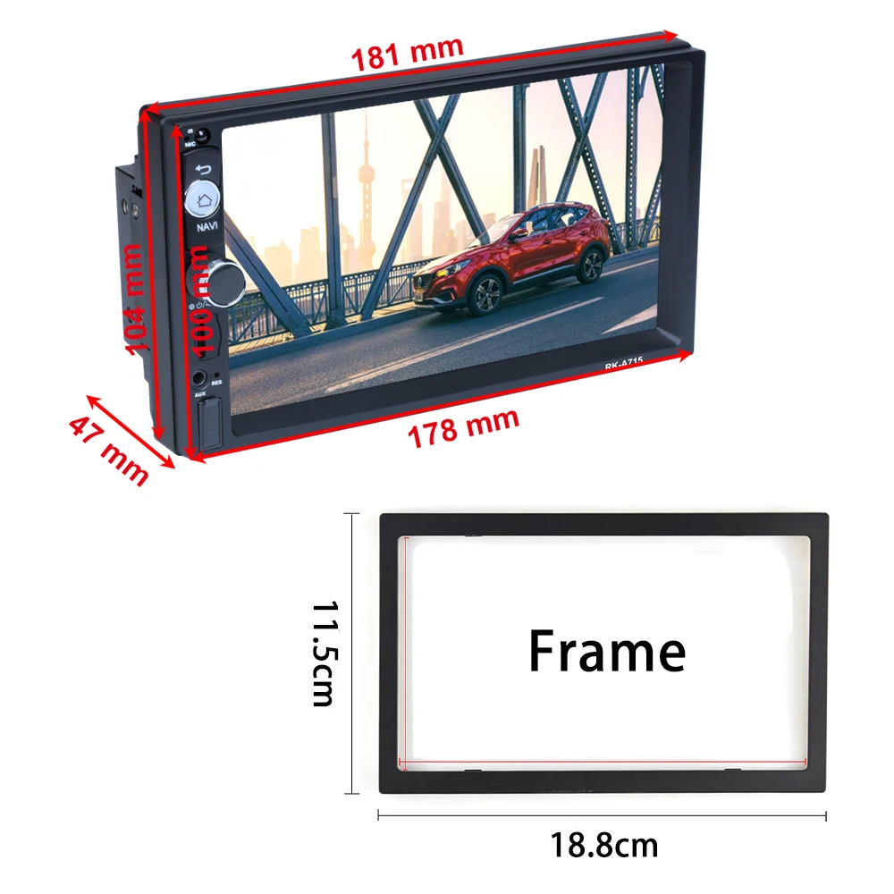 AMPrime 2din Авторадио Android автомобильный мультимедийный плеер 2 din универсальный gps