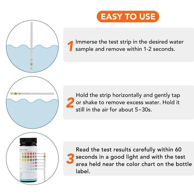 

14-in-1 Swimming Pool Drinking Water Quality Test Kit Chlorine PH Value