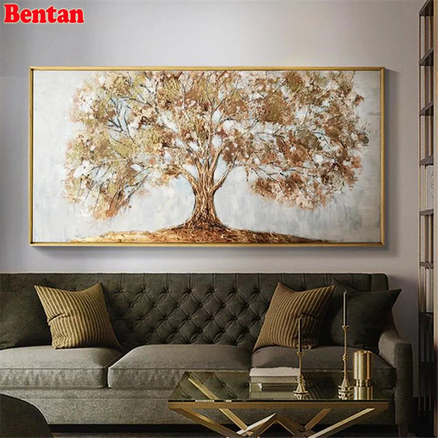 Abstract tree Diamond Painting Full Square round stone diamond picture rhinestone Embroidery mosaic cross-stitch wall decor