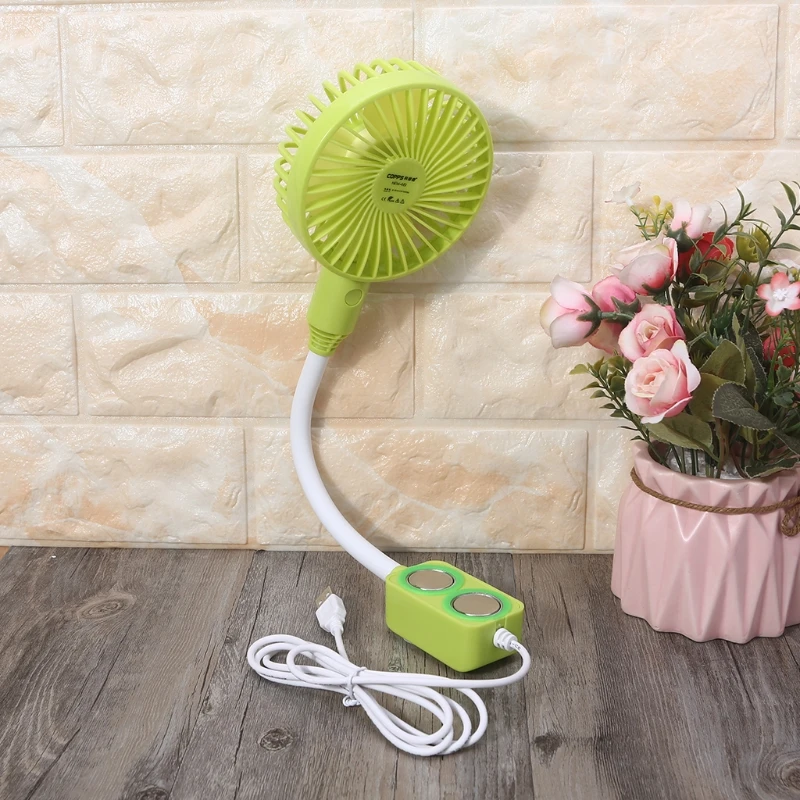 

3-speed Flexible USB Fan Magnetic Base for Sewing Machine Home Dorm Office Car