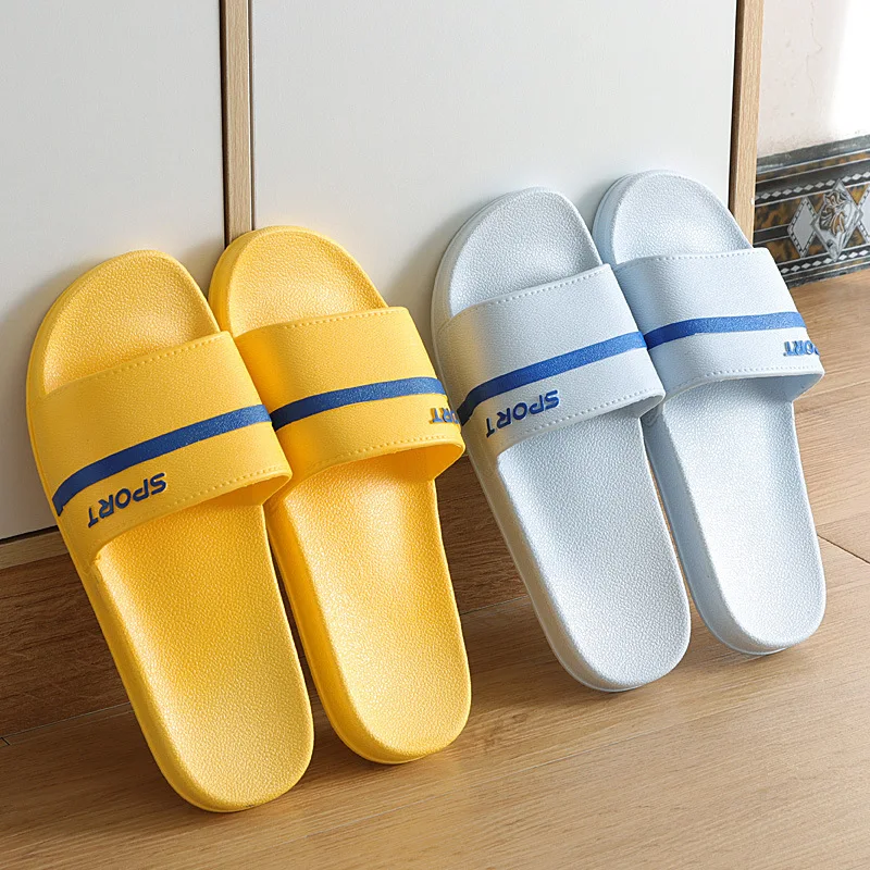 

Mr Co Bathroom Slippers Female Summer Non-slip Indoor Home Thick-soled Bath Cute Couple Home Ladies Sandals Men Summer
