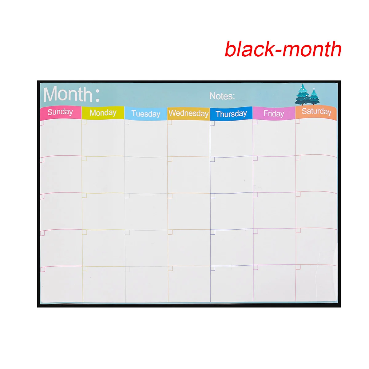 Магнитная стенка холодильника арт наклейка с календарем ежемесячный недельный