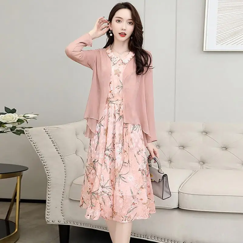 Sehatle/высококачественное платье миди комплект из двух предметов весенне осенняя