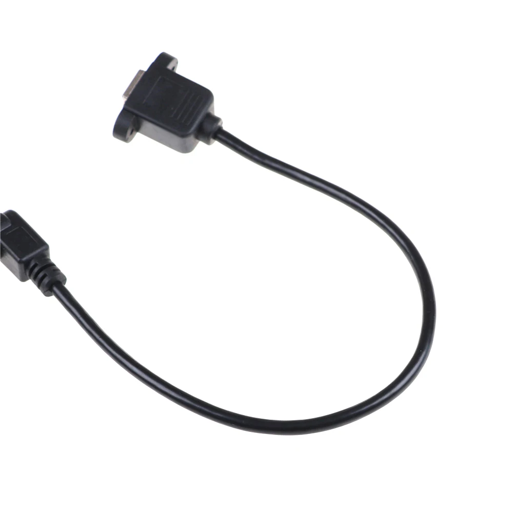 USB2.0 B Female To Male Panel Mount Printer 90 Degree Right Angle Cable Lead 30cm Black Extension | Электроника