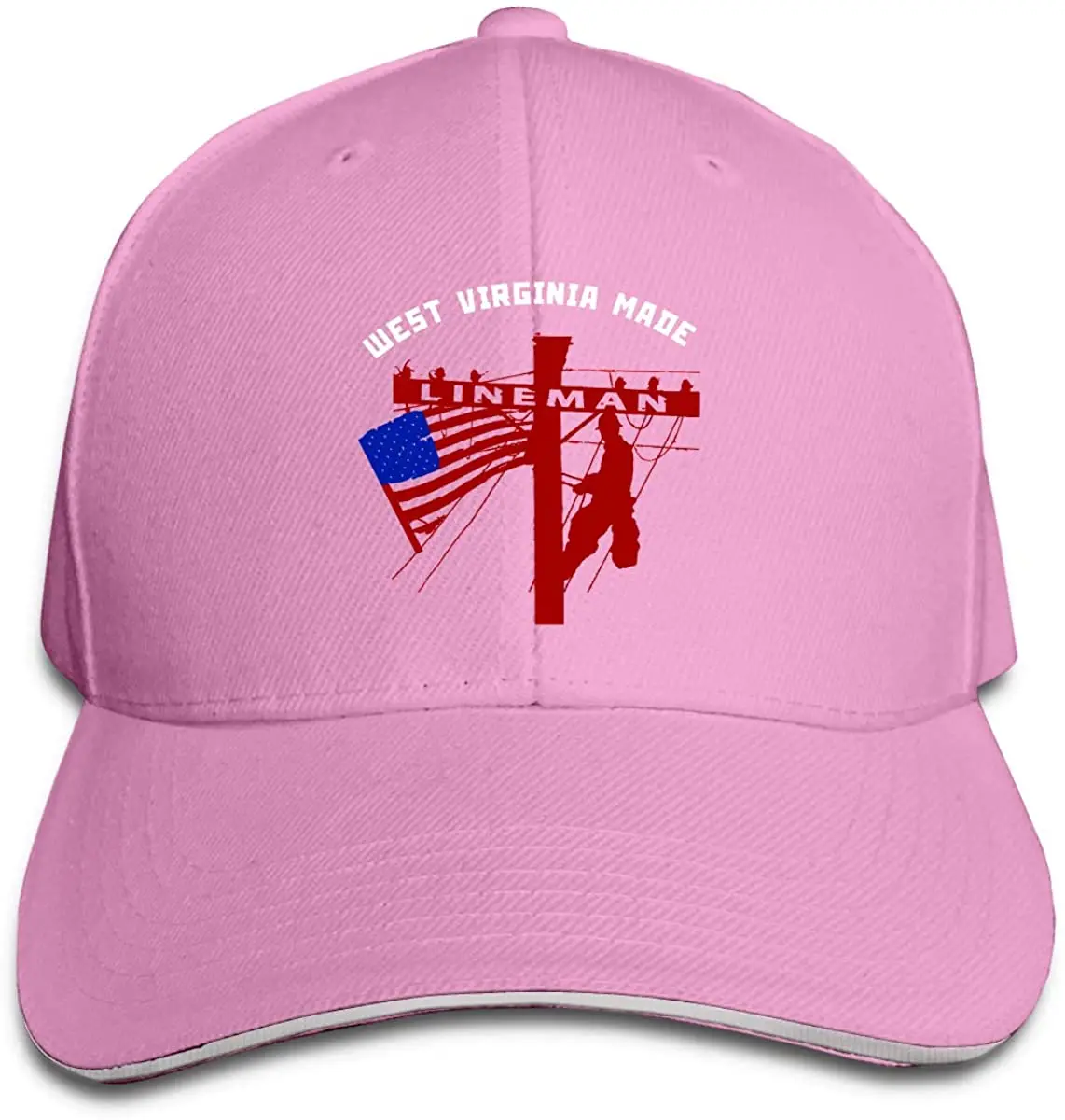 

West Virginia Power Pole Electric Cable Lineman Unisex Hats Trucker Hats Dad Baseball Hats Driver Cap