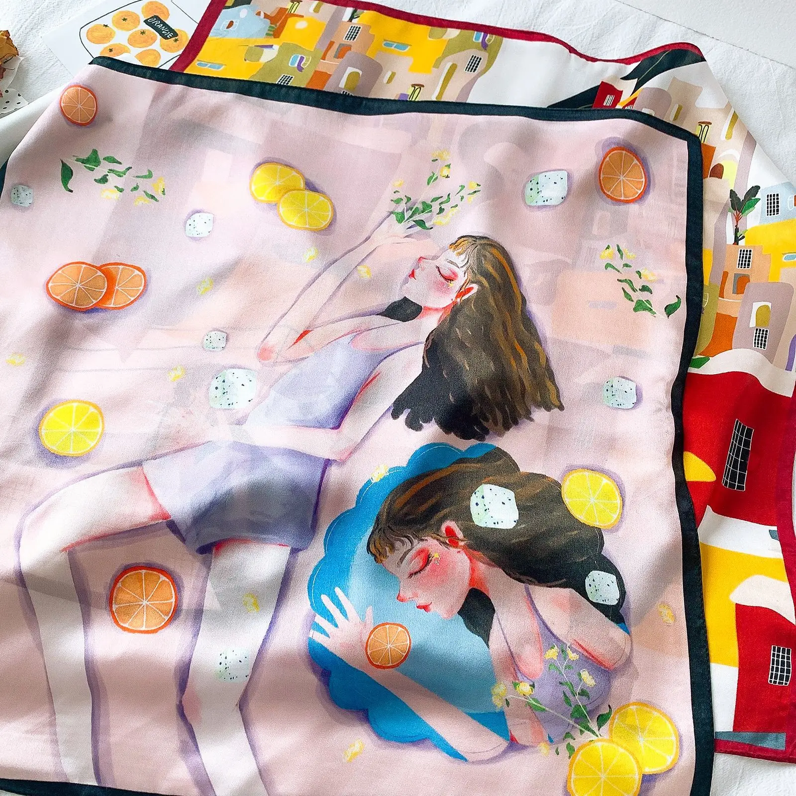 

2020 Новый 100% натуральный шелк атлас Для женщин шарф с цветочным принтом женский квадратный шарф на голову Бандана шаль подарок женский хиджа...