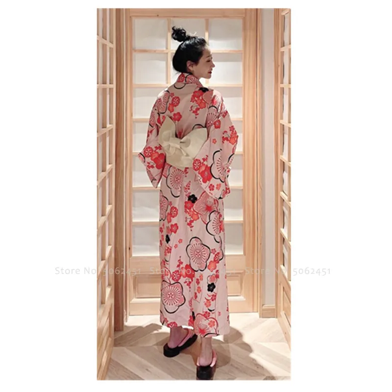 Женское традиционное кимоно элегантные халаты в японском стиле с принтом Оби