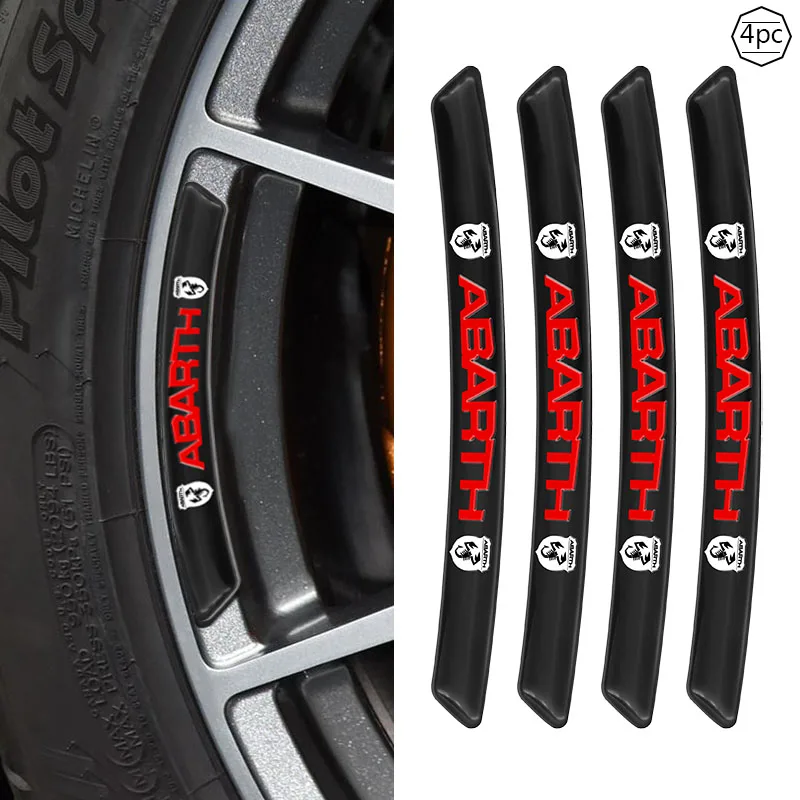 4 шт. автомобильные аксессуары для автомобилей с логотипом из углеродного