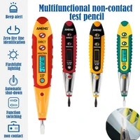 voltage indicator current tester digital test pen electric voltage detector electrical tester screwdriver with lcd display