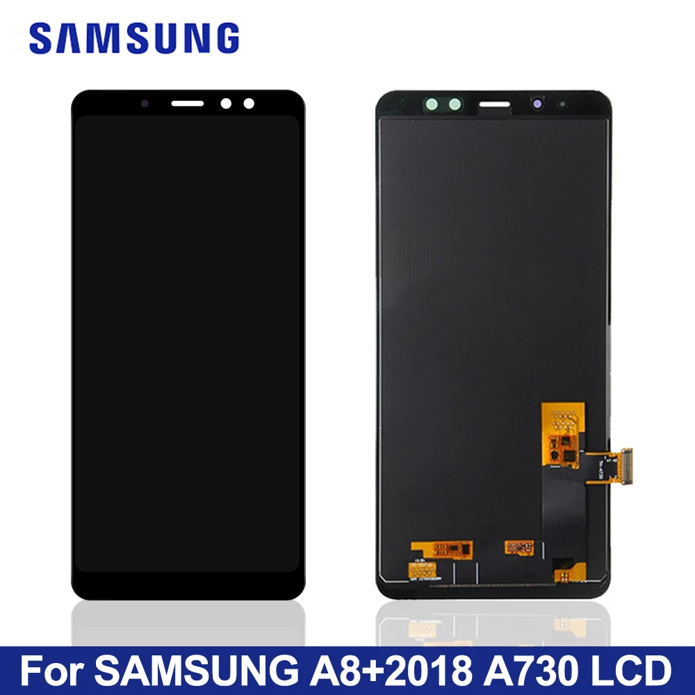 Супер AMOLED 6,0 ''ЖК-дисплей для SAMSUNG Galaxy A8 Plus A730 A730F SM-A730X сенсорный дигитайзер