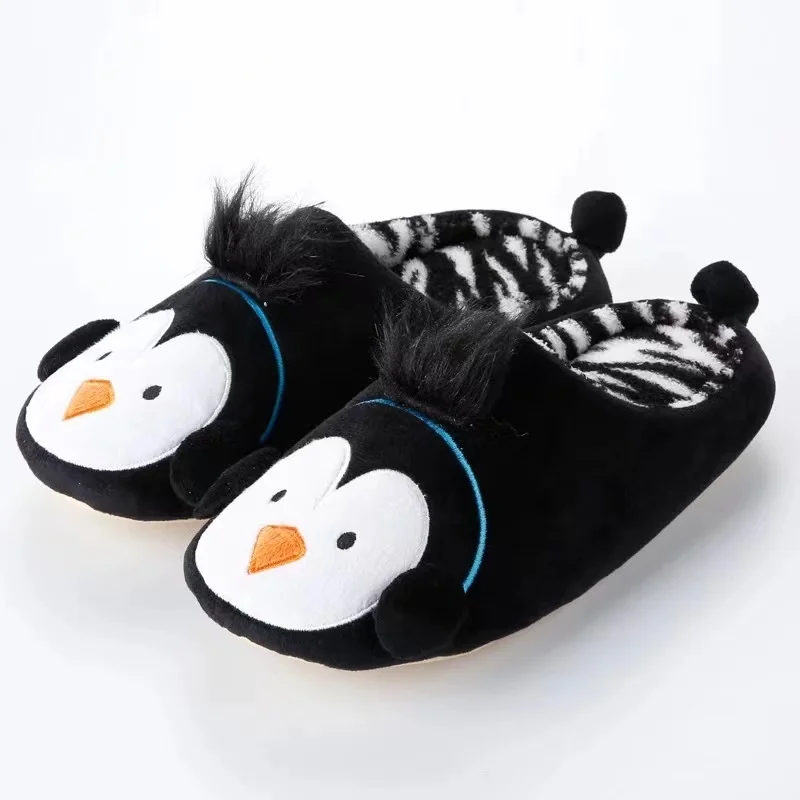 

Children's Home Cotton Slippers 2021 Autumn and Winter New Cartoon Parent-child Indoor Home Slippers Kids Shoes KF41