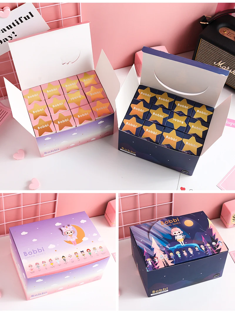 12 styles Blind-Box Mystery Unknown Box Random Doll Action Cute girl Child toy Mobile phone case decoration New Home decoration