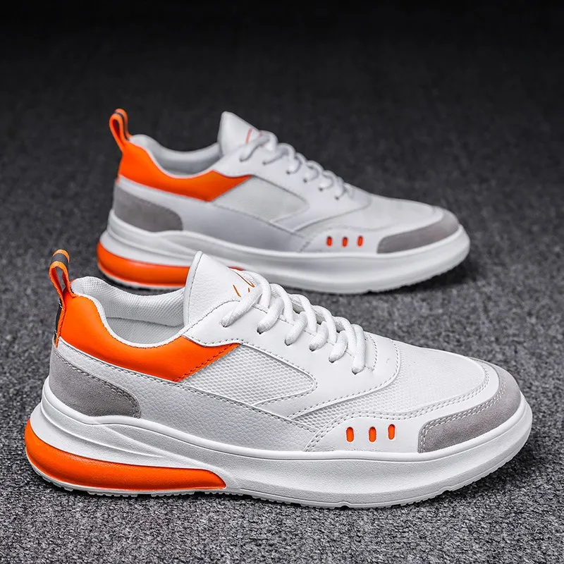 

New Men Sneakers Summer Breathable Men Causal Shoes White Black Lace-up Male Tenis Footwear Nonslip Man Designer Shoes