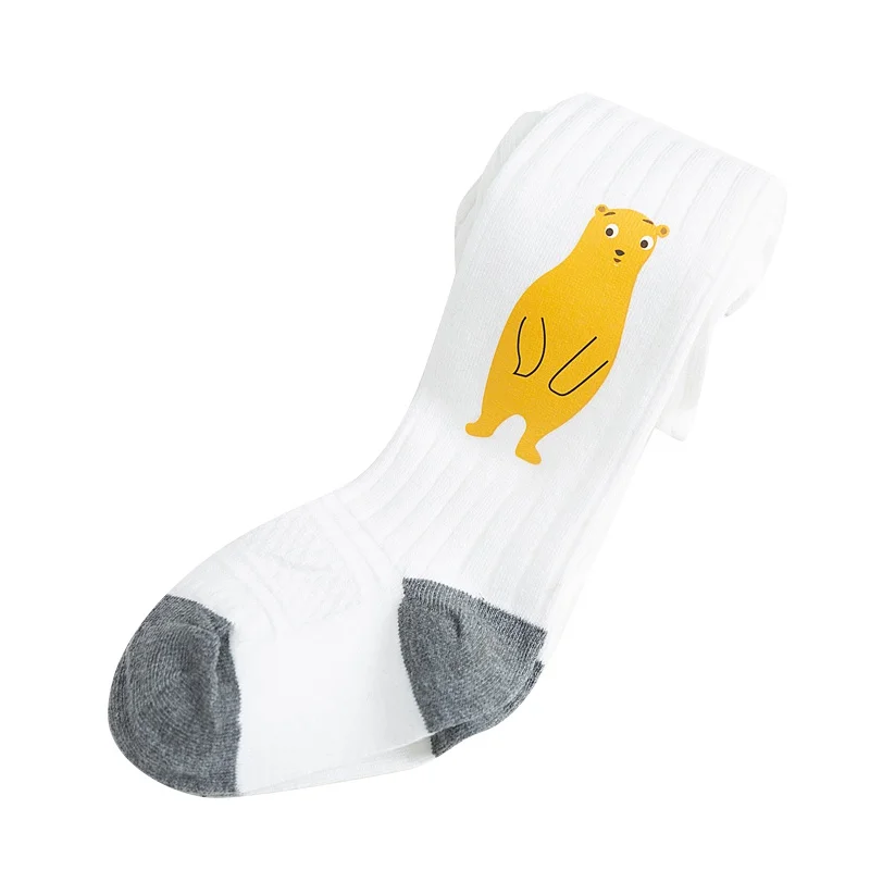 Колготки для маленьких девочек хлопковые Мультяшные чулки теплые колготки