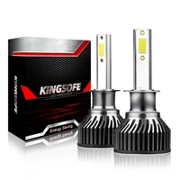 kingsoft 2pcs led headlights h1 h3 h7 9005hb3h10 50w 5000lm car light bulbs automobiles auto lamp