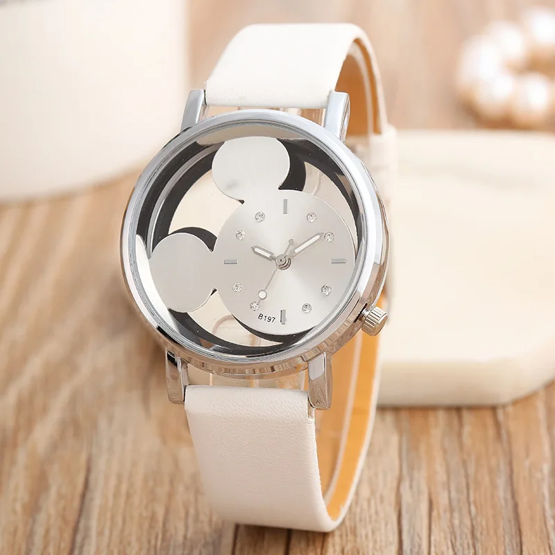 Женские часы с Микки Маусом из нержавеющей стали женские Relojes Mujer Montre Femme2019 Saati