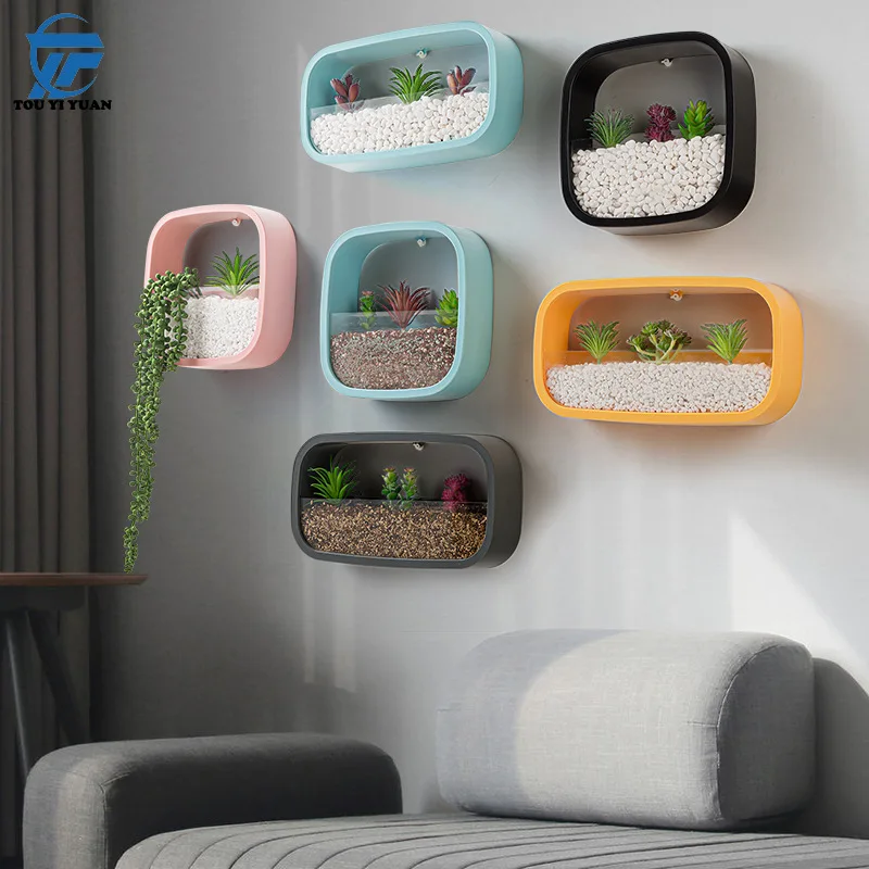 Muur Opknoping Vaas Woonkamer Bloempot Hydrocultuur аквариум Creatieve Persoonlijkheid горшок для суккулента