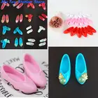 Разноцветные туфли на плоской подошве в старинном стиле, 2-2,5 см, милые, на платформе, подарки для детей, туфли кукольные аксессуары
