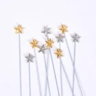 5 шт. украшение для торта на день рождения, пятиконечная звезда, вставляемый десерт, украшение для стола, украшение для торта в виде звезды, вставка для карты