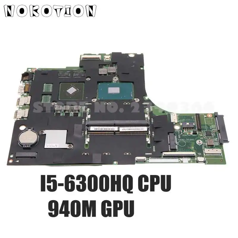 

Материнская плата NOKOTION для ноутбука Lenovo IdeaPad 700-17ISK 5B20K93618 448.06R01.0011 SR2FP I5-6300HQ CPU 940M GPU