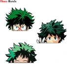 Забавные 3D наклейки Three Ratels FC130 MIDORIYA IZUKU PEEKING Peeker наклейки для автомобиля грузовика бампера окна холодильника DIY наклейки s